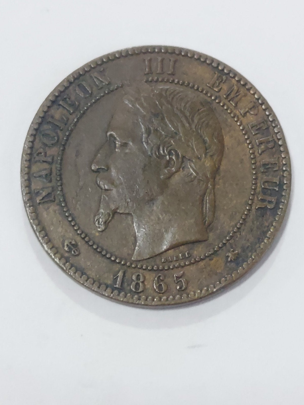 10 cent 1865a Frankrijk, Timbres & Monnaies, Enlèvement ou Envoi, France, 10 centimes