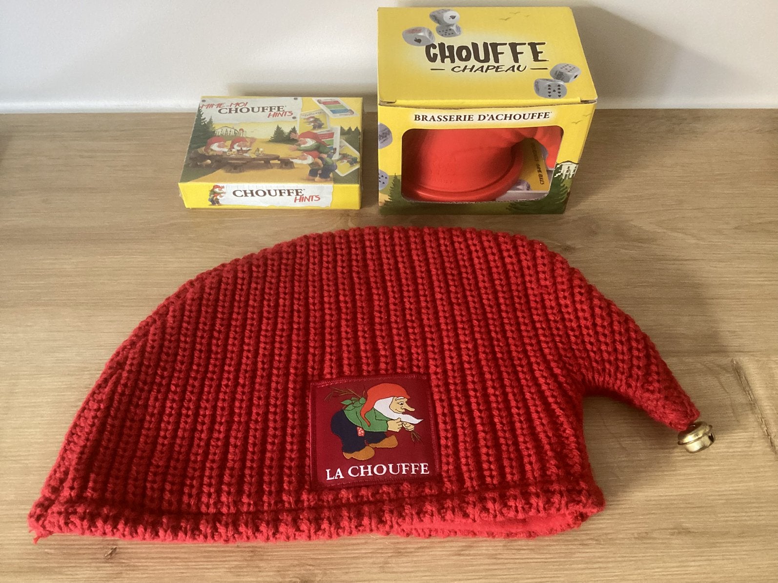 La Chouffe kabouter muts, chouffe hints en chapeau, Verzamelen, Biermerken, Ophalen of Verzenden, Nieuw