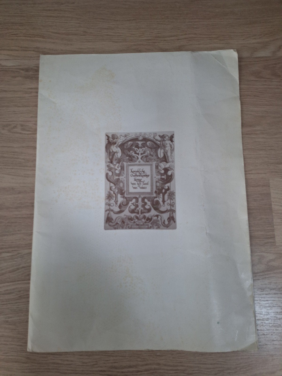 Map Koninklijke Oudheidkundige Kring, Antiek en Kunst, Ophalen