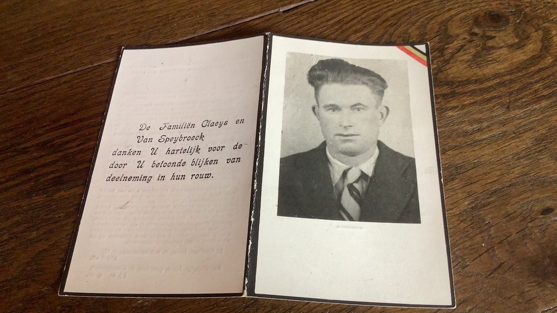 Victime de guerre 1944 Gand Neuengamme, Collections, Images pieuses & Faire-part, Enlèvement ou Envoi