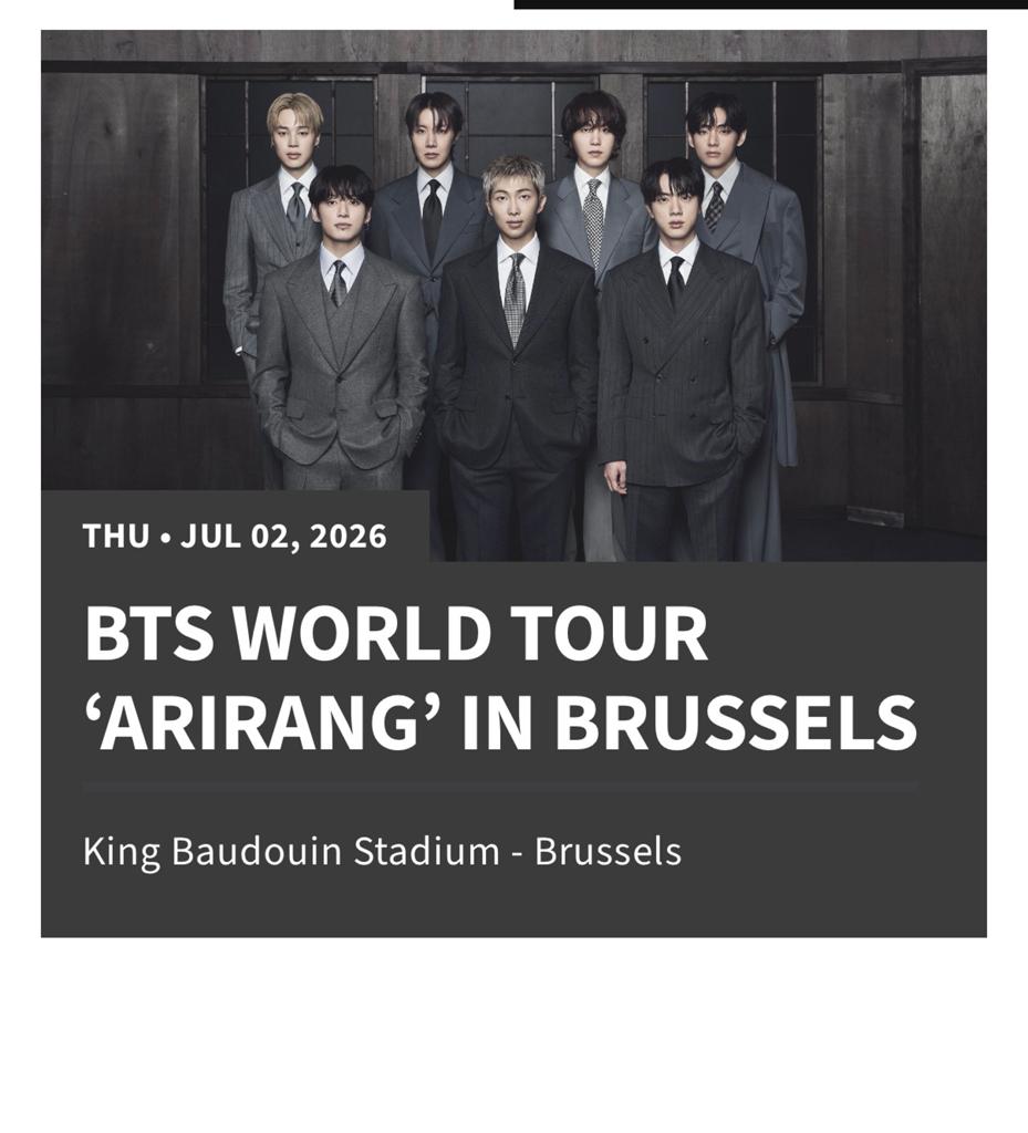2 billets BTS en vente - 2 juillet, Juillet