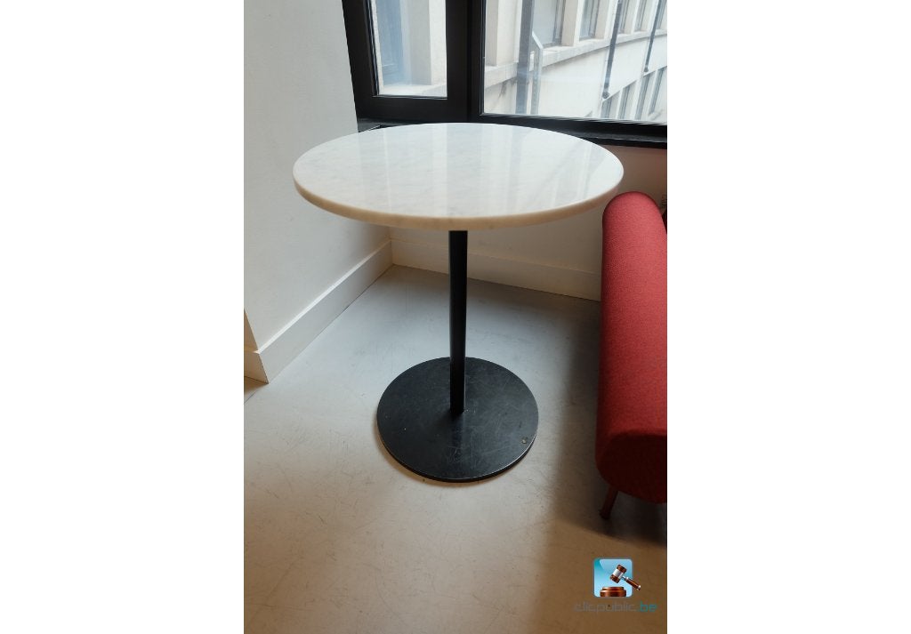 table de bistrot, 55 à 75 cm, Rond, Comme neuf, Enlèvement