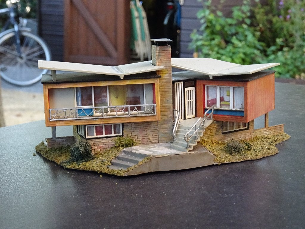 Villa moderne des années 70 - Faller - HO, Hobby & Loisirs créatifs, Trains miniatures | HO, Enlèvement ou Envoi, Utilisé, Pont, Tunnel ou Bâtiment
