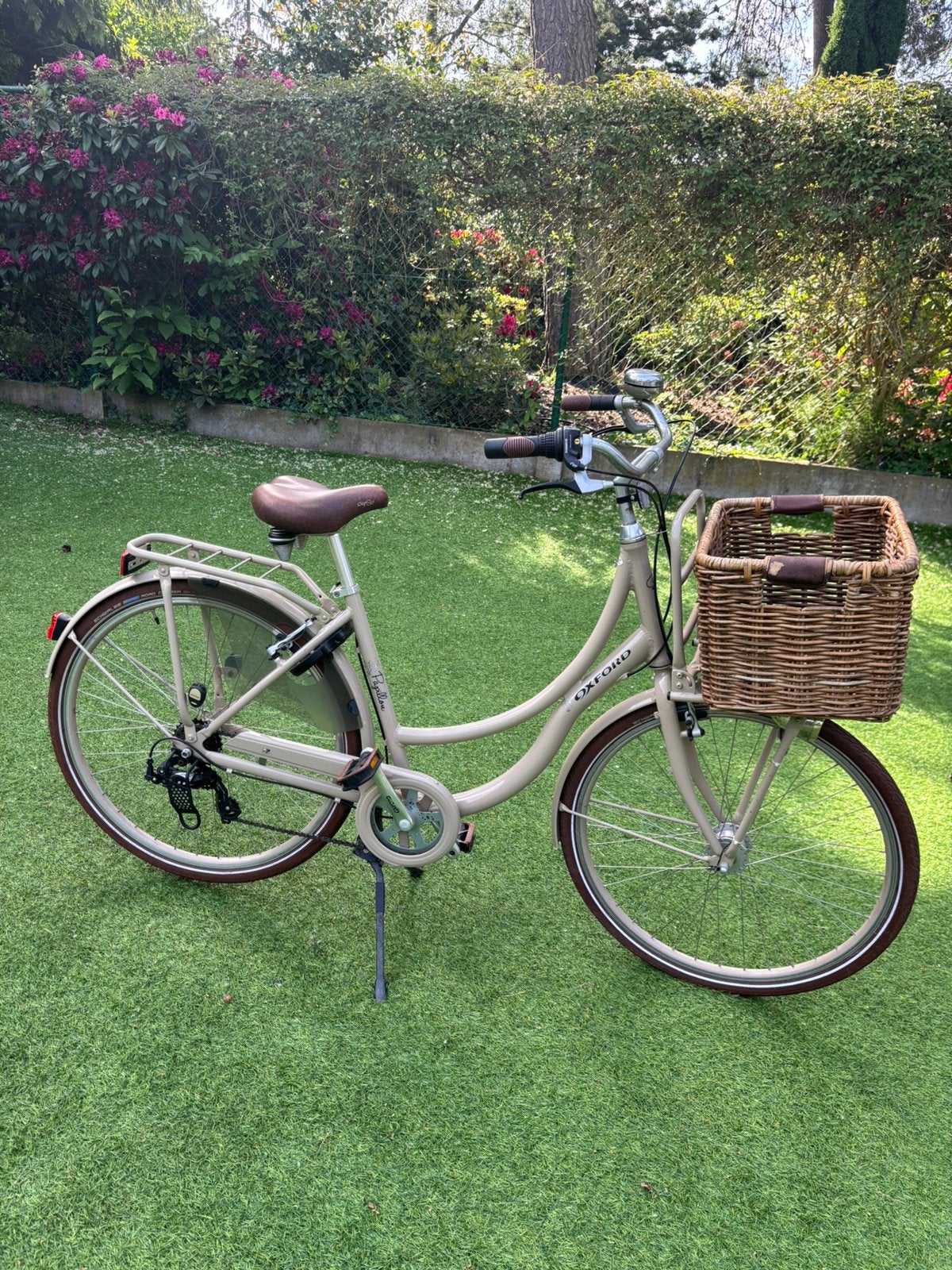 Dames stadsfiets Oxford Pappilon, mokka kleur , maat 53, Fietsen en Brommers, Fietsen | Dames | Omafietsen, 50 tot 53 cm, Ophalen