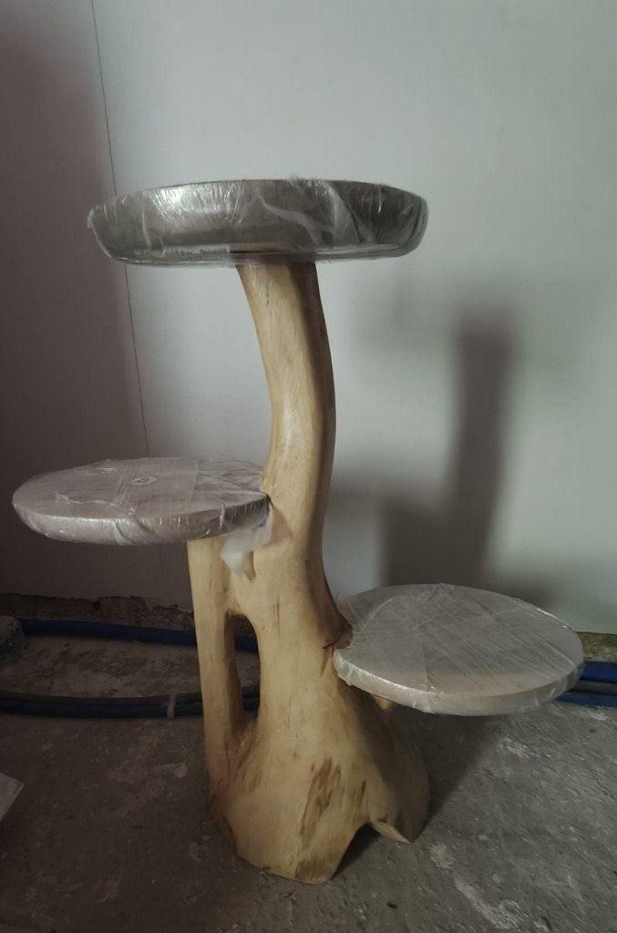 Boomvormige bijzettafel, Ophalen, Minder dan 55 cm, Nieuw, Overige vormen