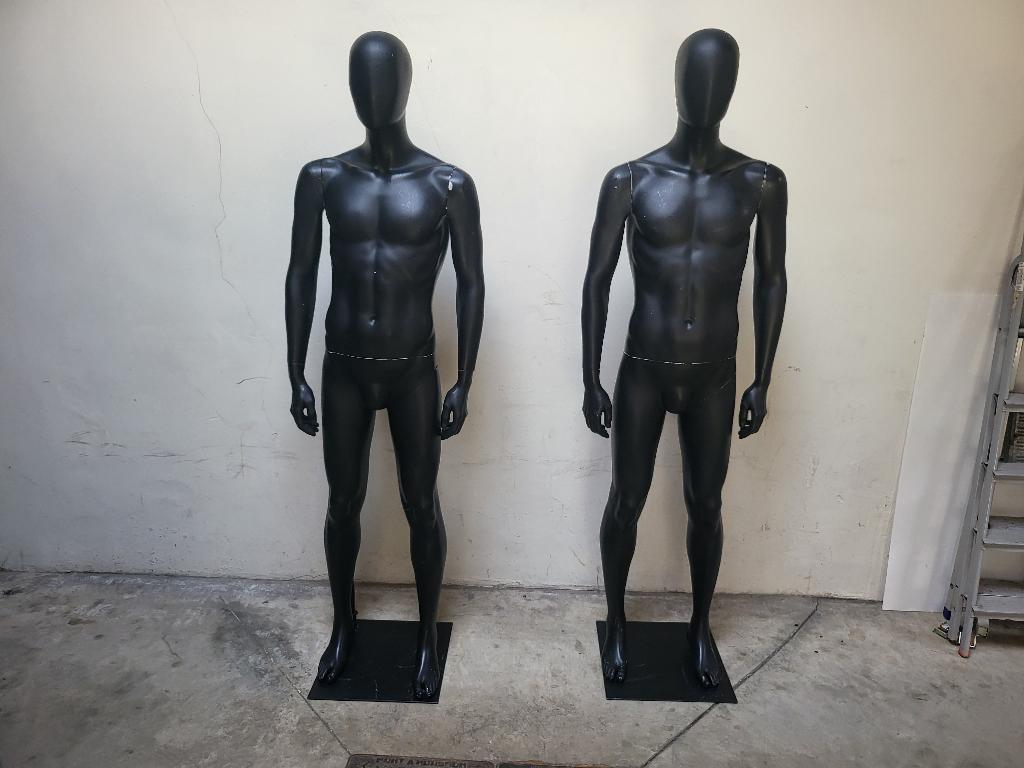 Mannequin/Paspoppen/Etalagepop hans Boodt Zwart - 2 Stuks, Enlèvement, Utilisé, Mannequin