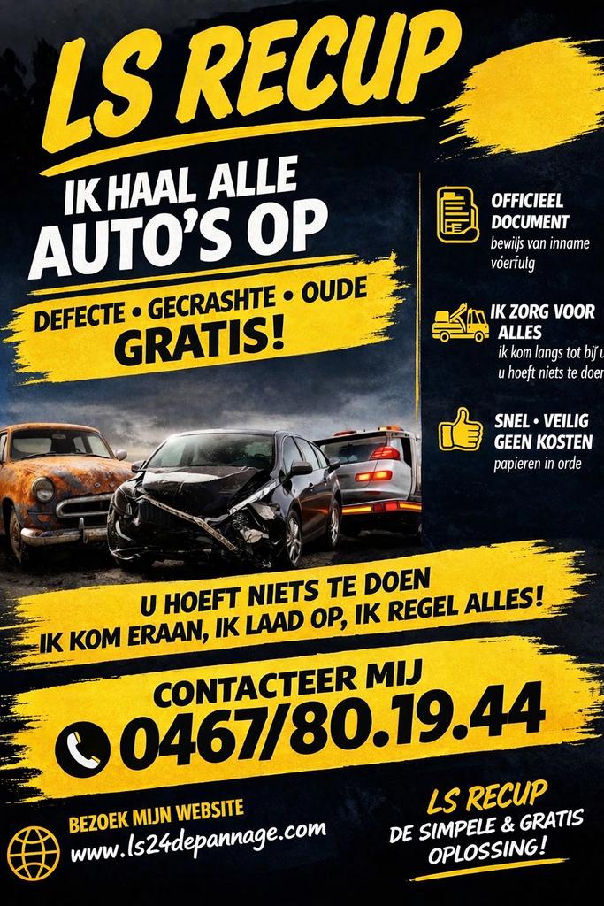 Gratis auto ophalen, Enlèvement