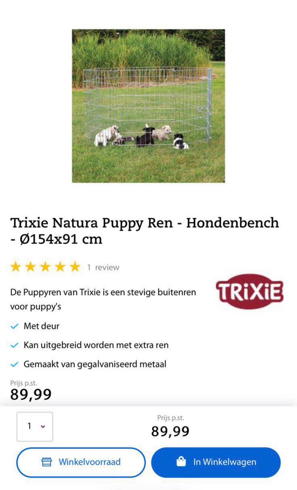 Dierenren, Ophalen, Nieuw