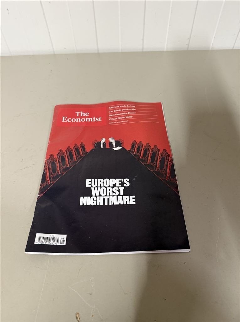 The Economist 22-28 Feb 2025 - Trump, China & Europa, Livres, Journaux & Revues, Enlèvement ou Envoi, Comme neuf