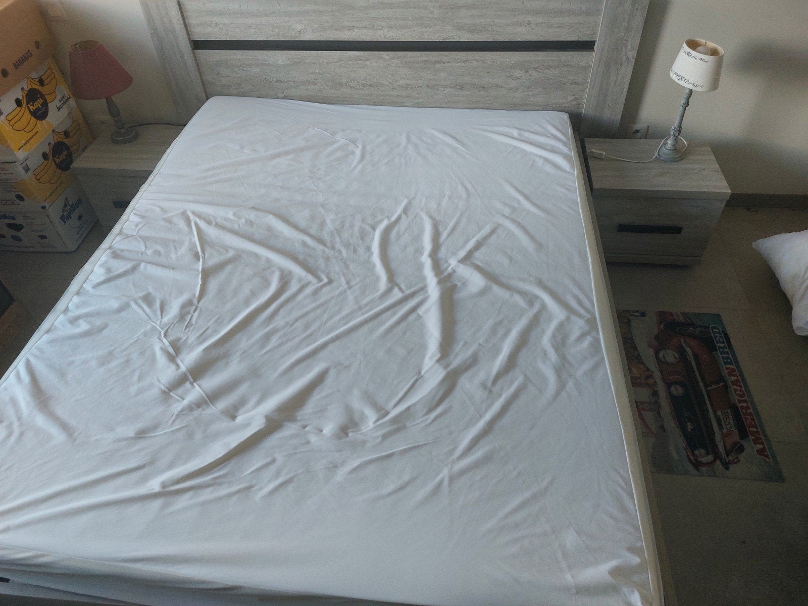 Bed + nachtkastjes, Enlèvement, Utilisé
