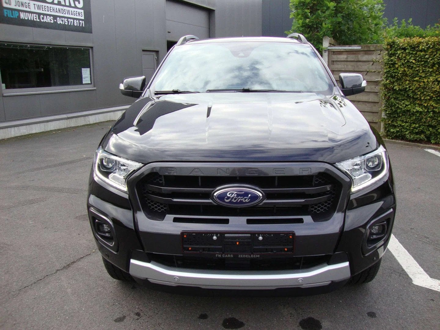 Ford Ranger 212pk, zwart, leder, 28.843 + btw, 2023, camera,, Cuir, Achat, Entreprise, Noir