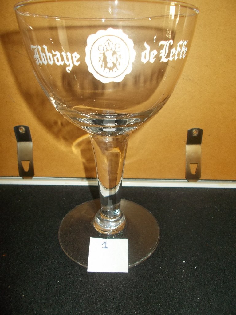 LEFFE- kelkglas - 60-70's - Lootvoet/Artois - 311gram -1, Verzamelen, Ophalen, Gebruikt, Glas of Glazen, Leffe
