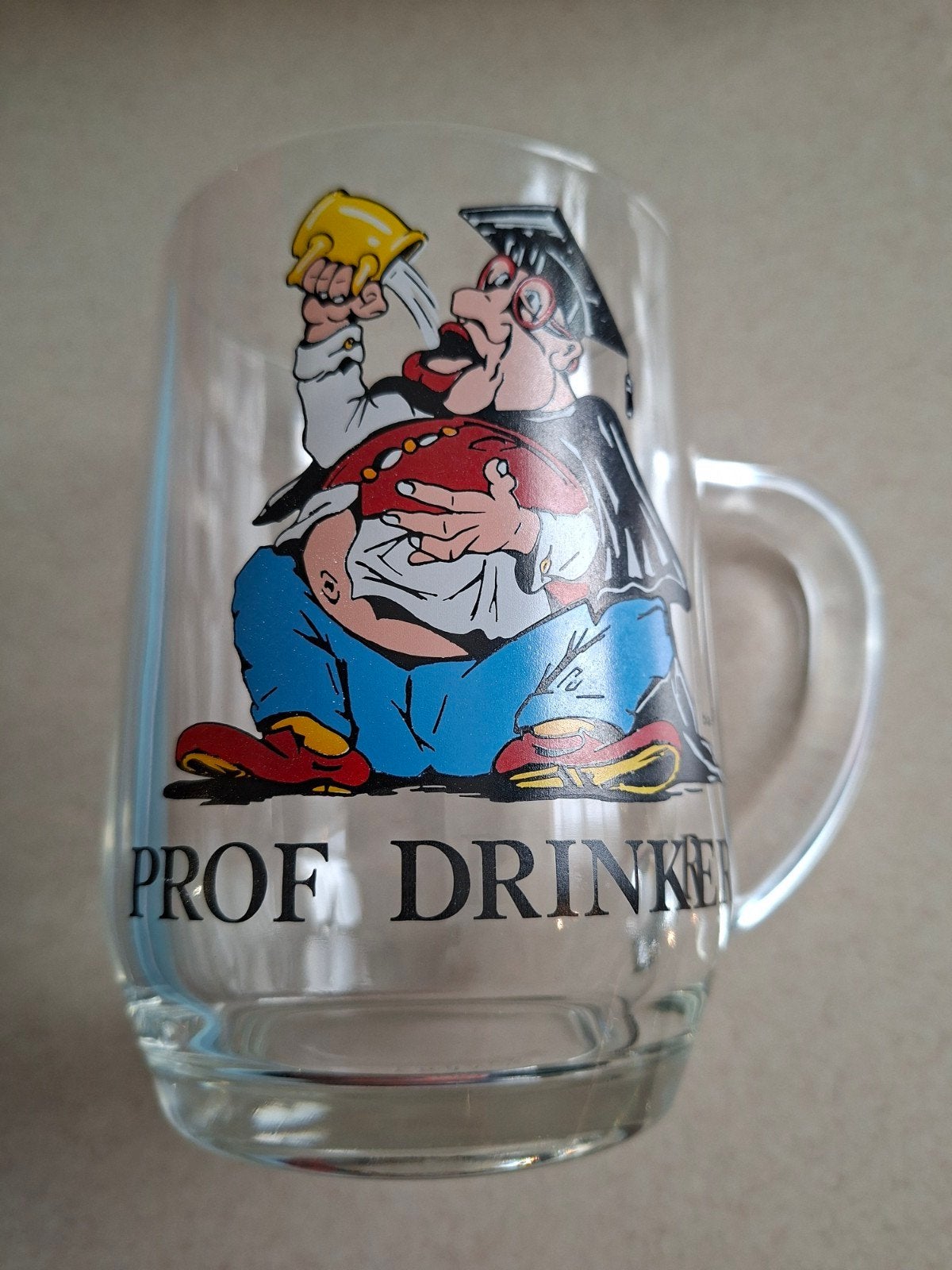 bierglas met tekst, Verzamelen, Ophalen of Verzenden, Bierglas