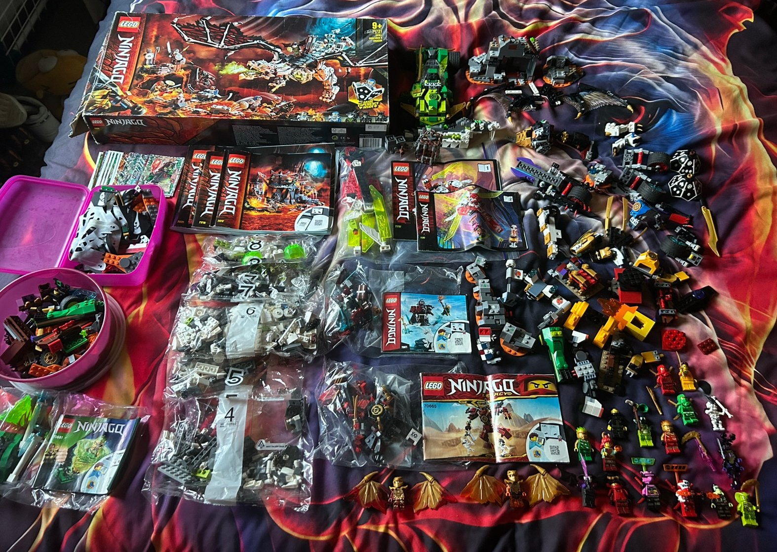 Lot Lego Ninjago, Enlèvement ou Envoi, Lego, Utilisé, Briques en vrac