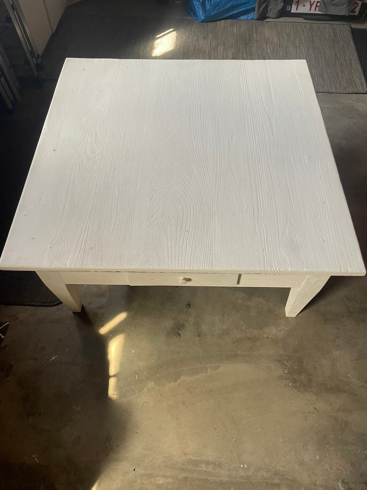 Houten salontafel, Maison & Meubles, Tables | Tables de salon, Rustiek, 50 à 100 cm, Carré, Enlèvement
