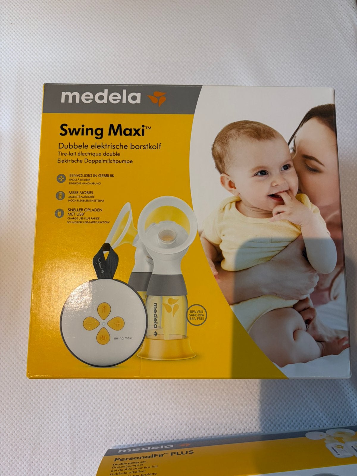 Borstpomp dubbel Medela swing, Enfants & Bébés, Enlèvement, Comme neuf, Tire-lait, Medela