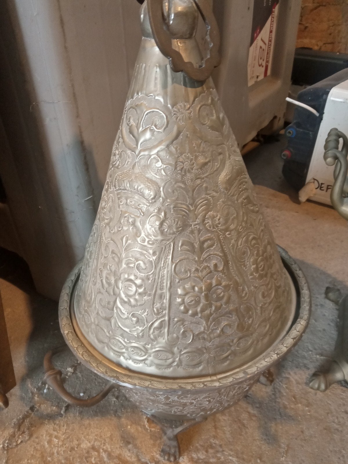 Cloche ancienne en cuivre jaune, Enlèvement, Cuivre
