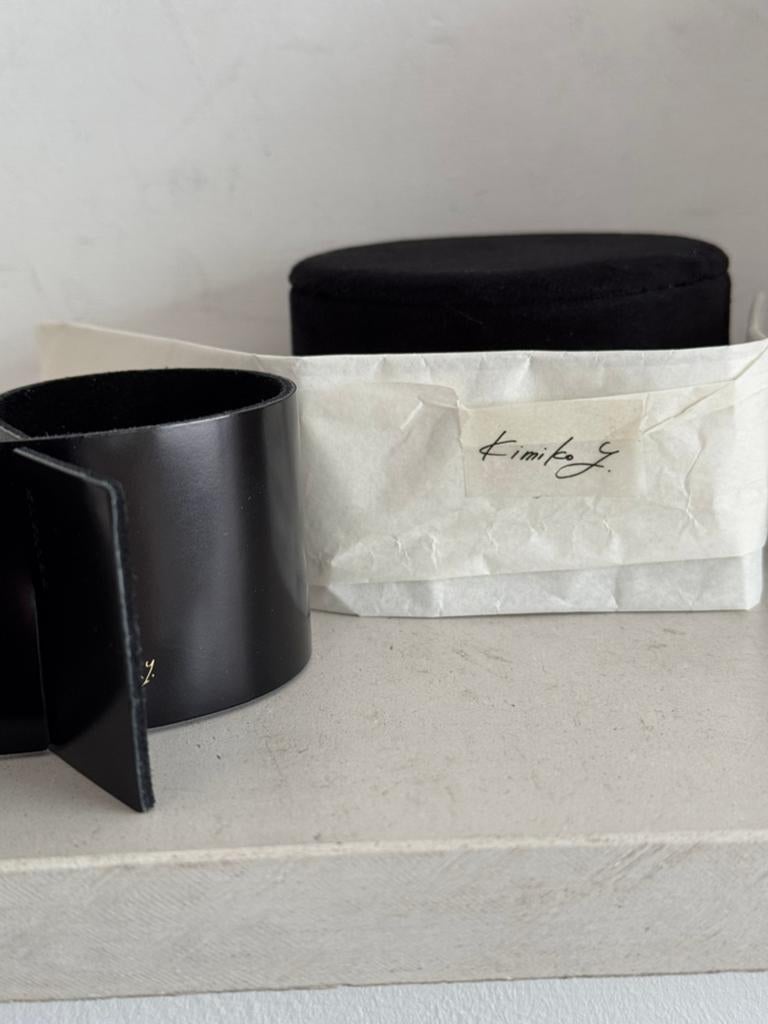 Armband delvaux met doosje, Handtassen en Accessoires, Armbanden, Ophalen of Verzenden, Zo goed als nieuw, Zwart, Leer