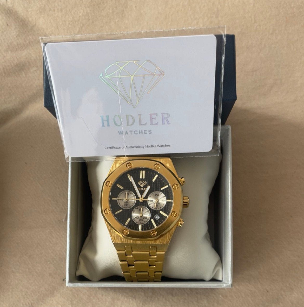Horloges, Handtassen en Accessoires, Horloges | Heren, Ophalen of Verzenden, Zo goed als nieuw, Goud