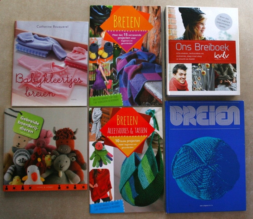 Breien x 6, Ophalen of Verzenden, Gebruikt, Breien, Patroon of Boek