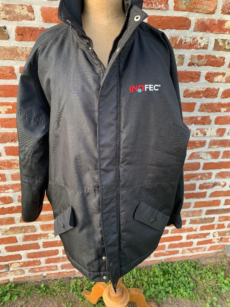 Inofec Werkjas / Parka – Maat L (Large), Kleding | Heren, Ophalen of Verzenden, Gedragen, Maat 52/54 (L), Zwart