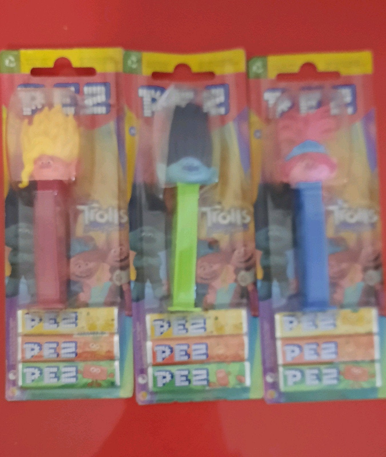Distributeur de bonbons Trolls Trolls Trolls 3 pièces de la, Collections, Collections complètes & Collections, Enlèvement