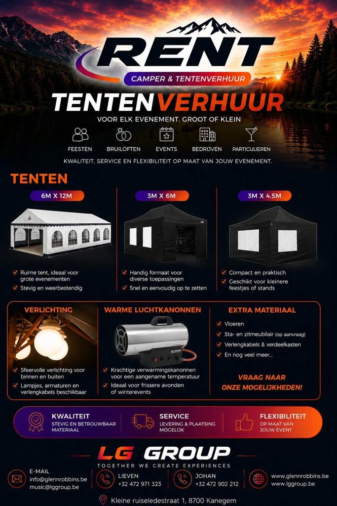 Verhuur partytenten, Tuin en Terras, Partytenten, Ophalen