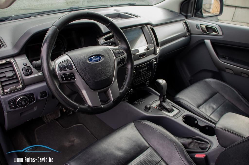Ford Ranger 3.2 TDCi Limited Automaat / LICHTE VRACHT, Auto's, Ford, Automaat, 4 deurs, Zwart, Leder