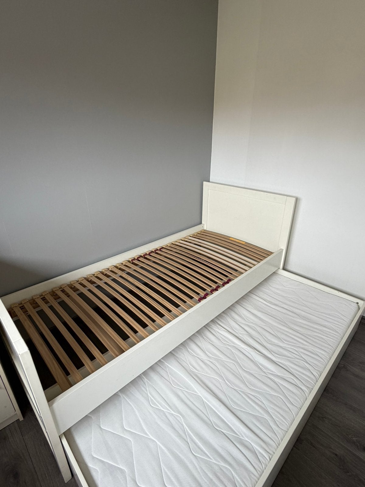 Eenpersoonsbed met lade, Ophalen, Gebruikt, 90 cm, Eenpersoons
