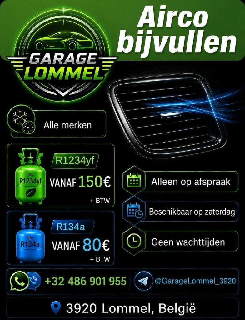 Airco bijvullen / Auto airco service Lommel, Auto-onderdelen, Ophalen