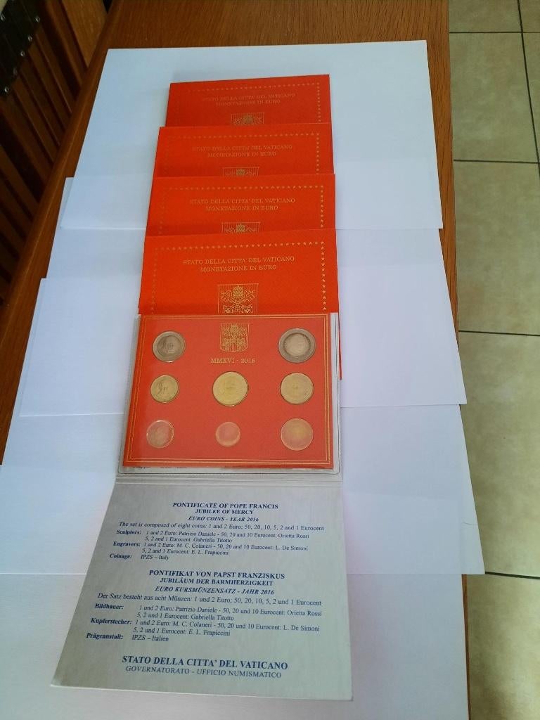 Vaticaanset 2016, Timbres & Monnaies, Monnaies | Europe | Monnaies euro, Envoi, Vatican, Autres valeurs, Série