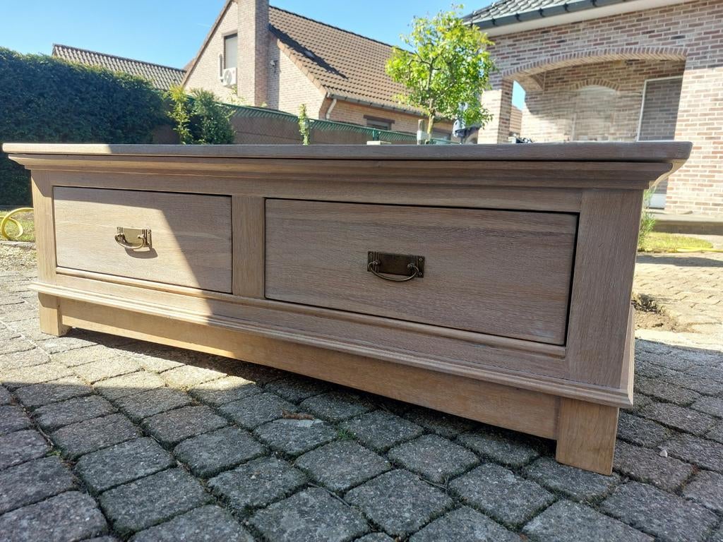 Massief eiken salon tafel, Huis en Inrichting, Ophalen