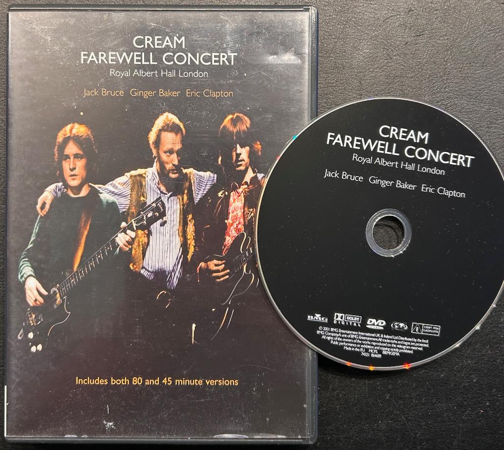CREAM - Farewell concert Royal Albert Hall 1968 ( DVD ), Vanaf 16 jaar, Verzenden, Zo goed als nieuw, Muziek en Concerten