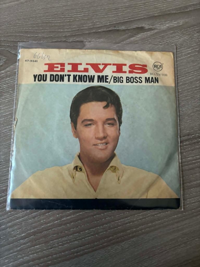 Elvis single Big boss man/You don't know me,  10 euro,, CD & DVD, Vinyles | Rock, Enlèvement ou Envoi, 7 inch, Rock 'n' roll, Utilisé