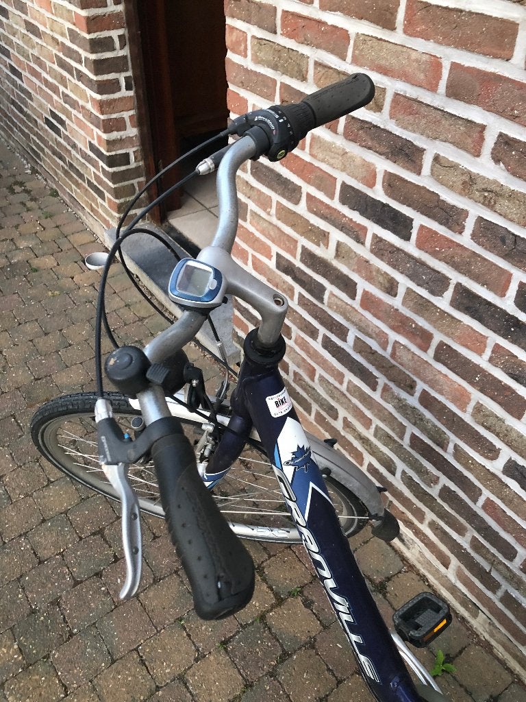 blauwe damesfiets granville, Fietsen en Brommers, Gebruikt, Velgrem, Versnellingen, 56 cm of meer