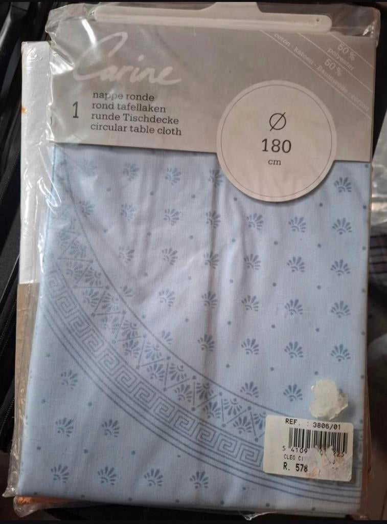 Nieuw rond tafelkleed diameter 180 cm, Ophalen of Verzenden, Nieuw