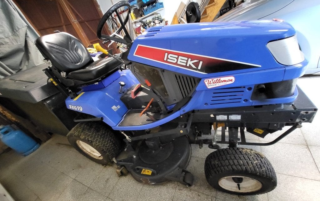 Iseki SXG19 diesel zitmaaier – 319,7 uur – met grasopvang, Jardin & Terrasse, 120 cm ou plus, Enlèvement, Utilisé, Iseki