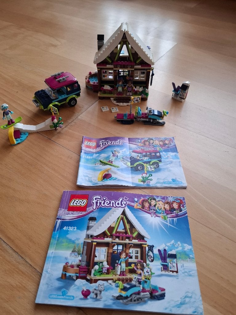 41321 + 41323  Snow resort compleet en met boekje, Ophalen, Compleet, Lego, Friends