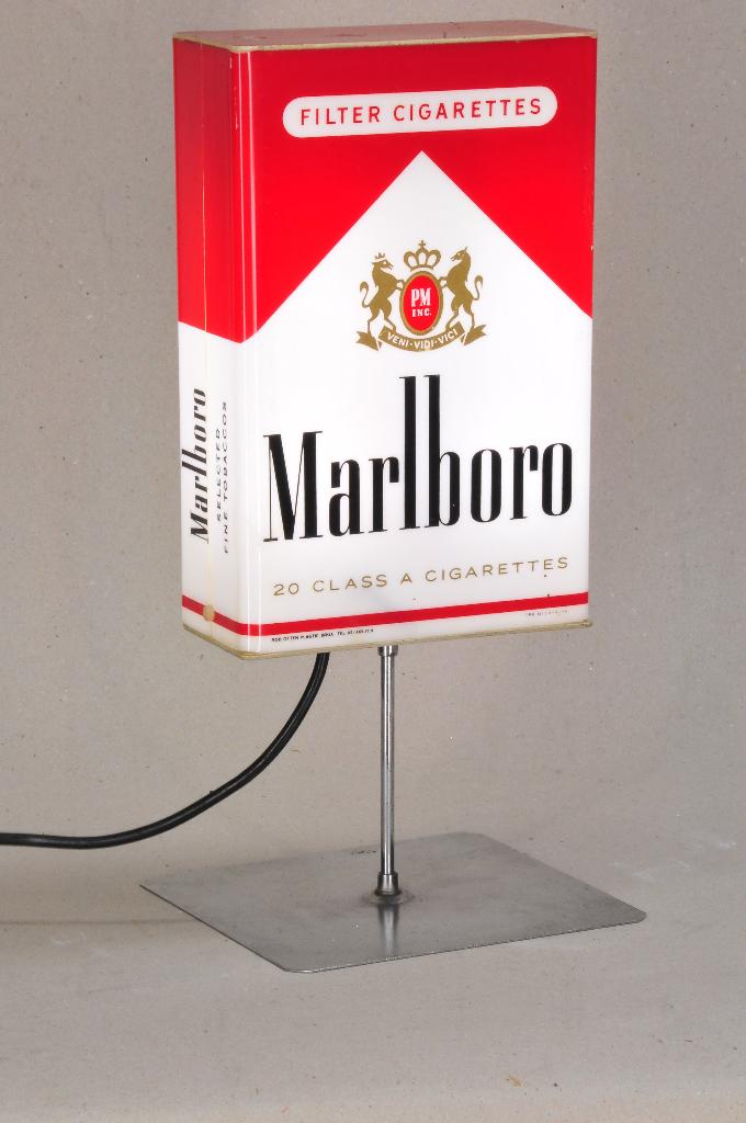 Vintage MARLBORO reclamelamp, Verzamelen, Verzenden