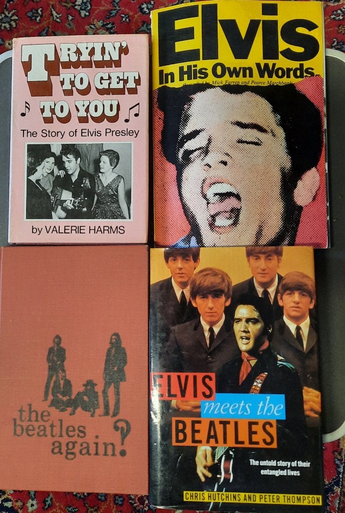 Elvis en The Beatles boeken 4 stuks, Ophalen of Verzenden, Gelezen, Artiest, DIVERSEN
