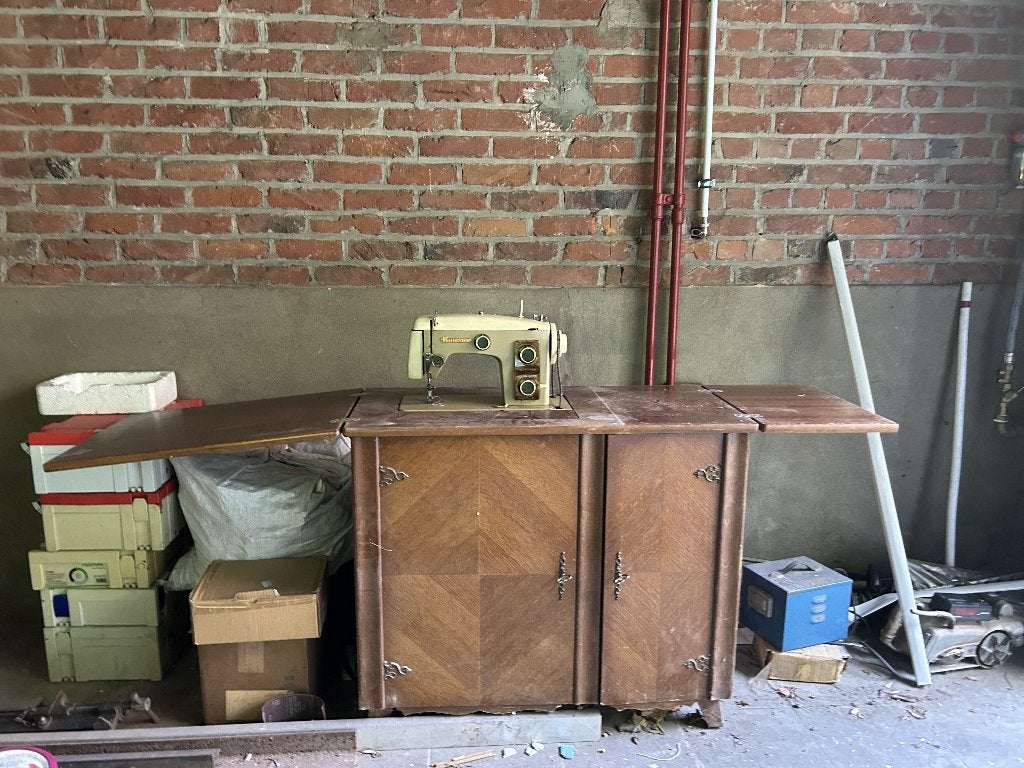 vintage naaimachinekast, Ophalen, Gebruikt