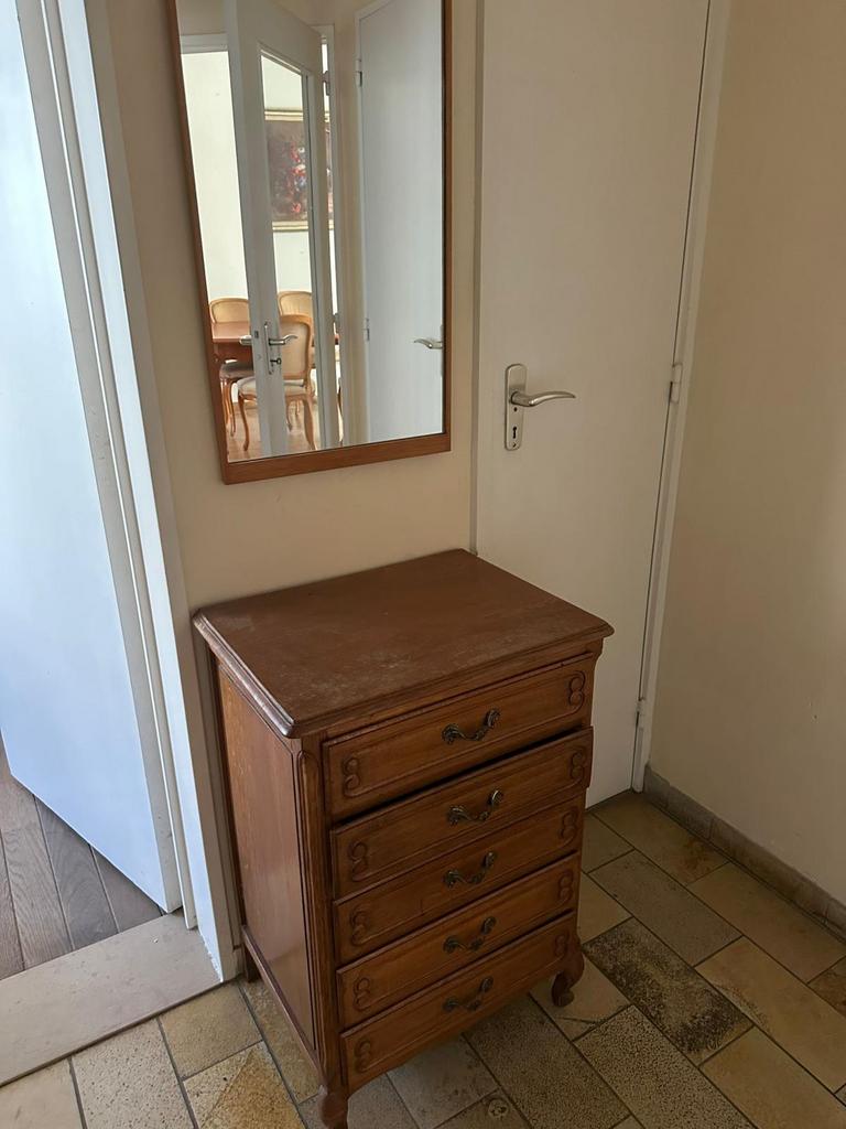 Vintage kast en spiegel, Enlèvement, Comme neuf