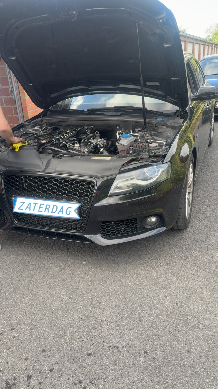 audi a4, Auto's, Audi, Voorwielaandrijving, Parkeersensor, Zwart, Zwart