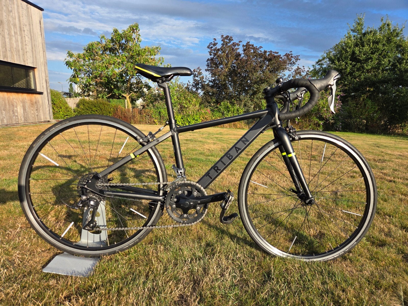 koersfiets Triban RC500, Gebruikt, Velgrem, Decathlon, Ophalen