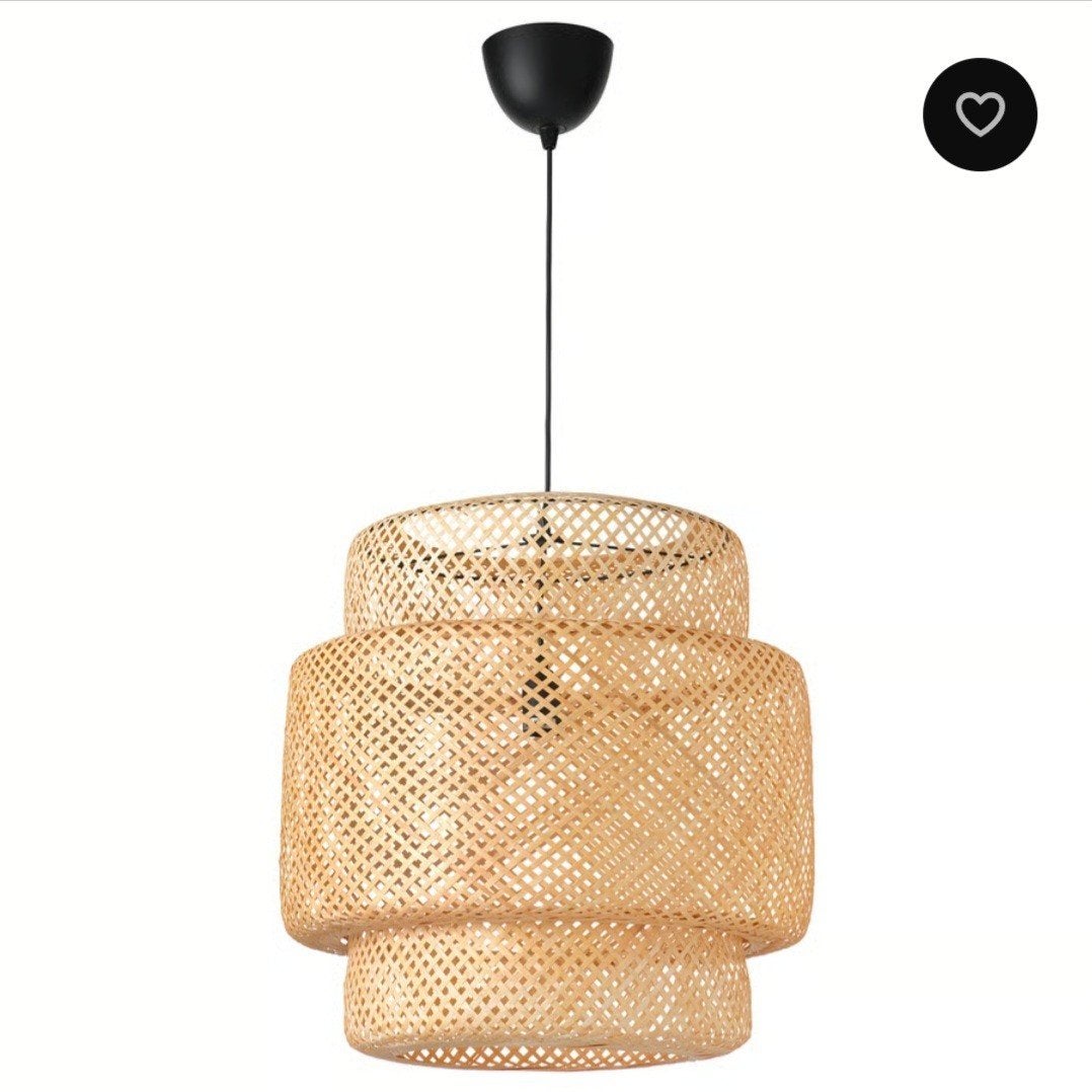 Sinnerlig hanglamp bamboe Ikea, Huis en Inrichting, Lampen | Hanglampen, Ophalen, Nieuw, E27 (groot), Hout