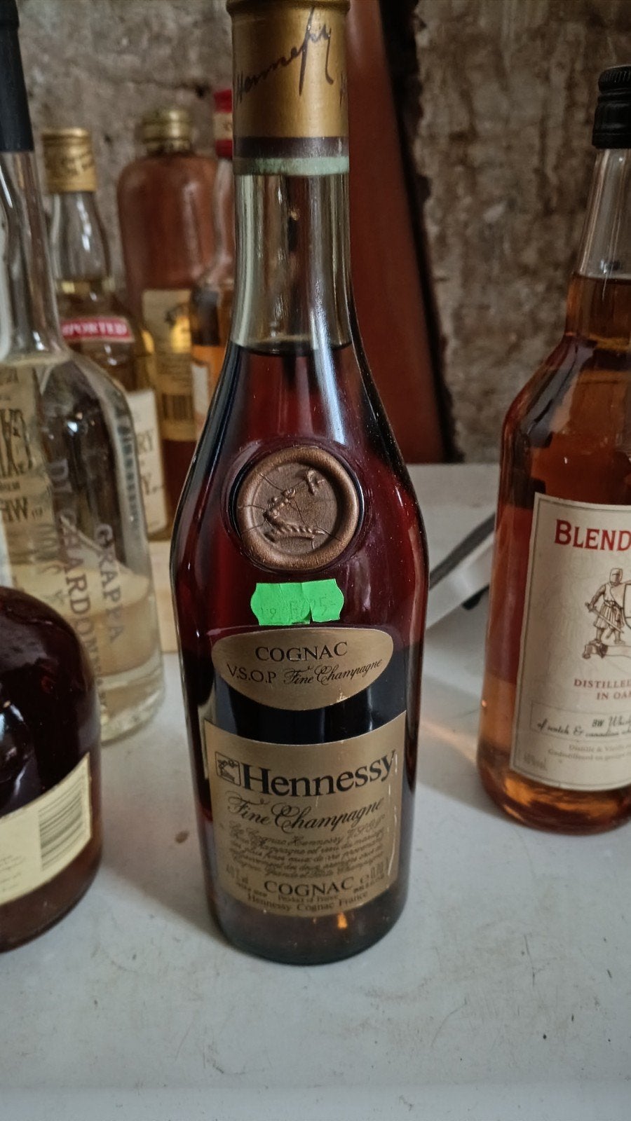Hennessy V.S.O.P. Fine Champagne Cognac '80 ongeopend, Neuf, Pleine, Enlèvement, Autres types