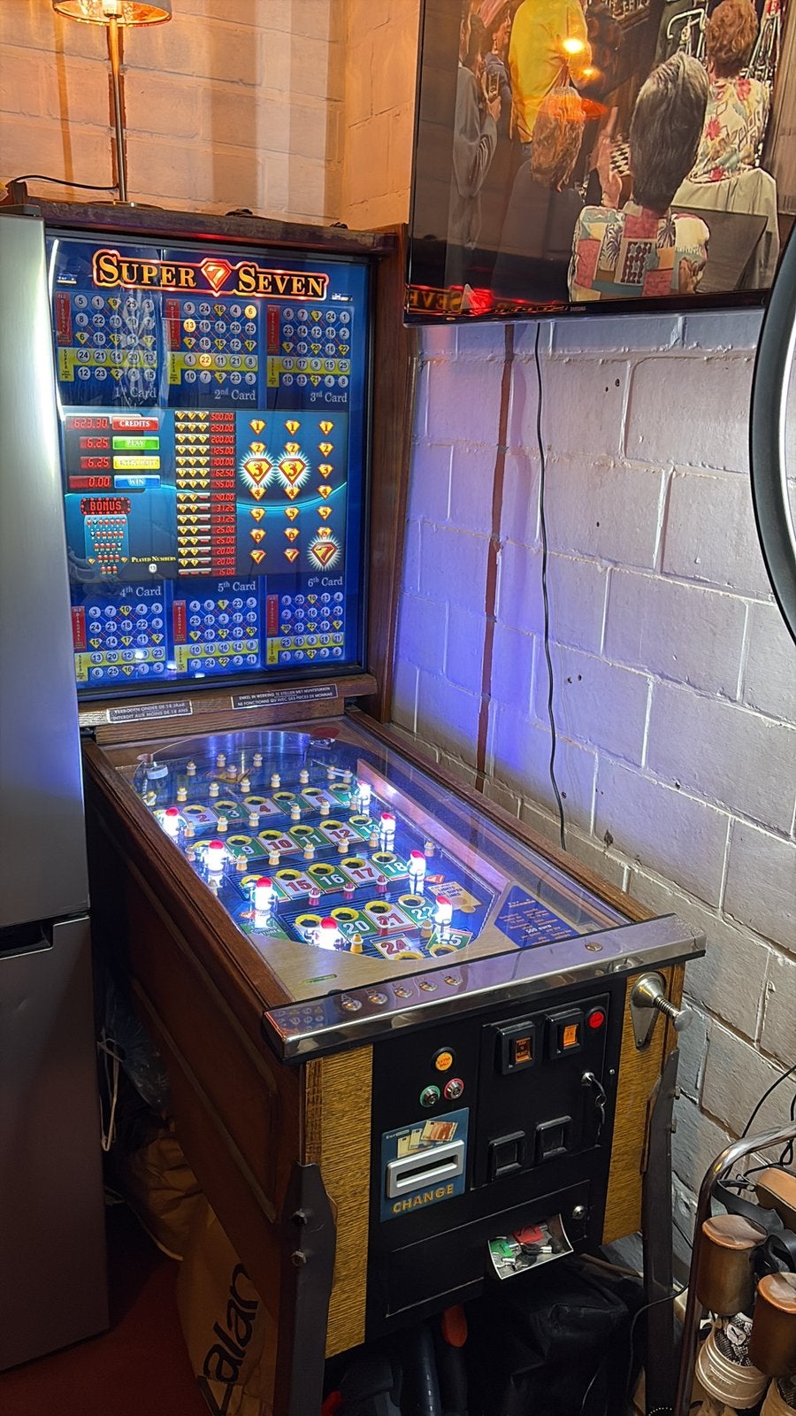 Super seven, Verzamelen, Automaten | Gokkasten en Fruitautomaten, Ophalen, Zo goed als nieuw