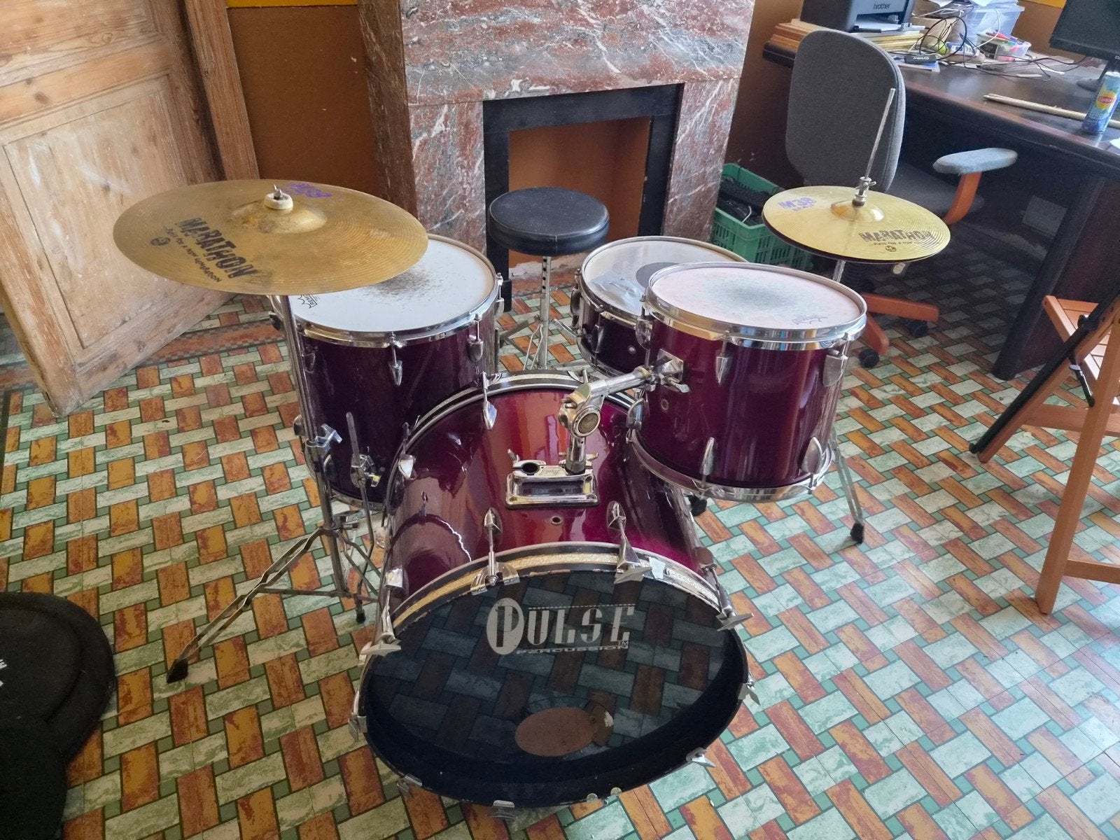 Pulse drumstel, Muziek en Instrumenten, Ophalen, Gebruikt