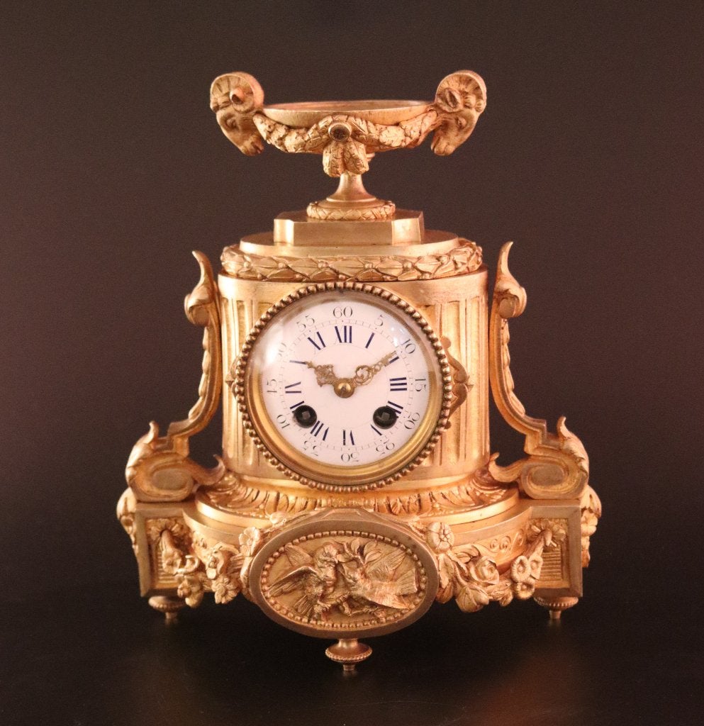 Antieke Franse bronzen pendule, Antiek en Kunst, Ophalen of Verzenden