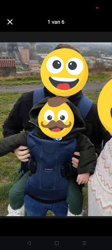 Draagzak Babybijoïrn, Kinderen en Baby's, Babydragers en Draagdoeken, Ophalen, Draagzak